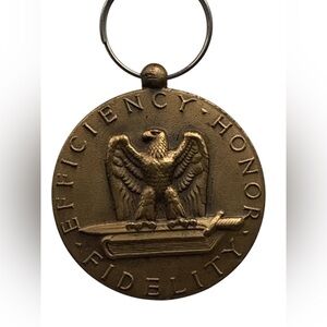 EFFICIENCY HONOR FIDELITY U.S. Army Good Conduct Medal on Chain Military Eagle